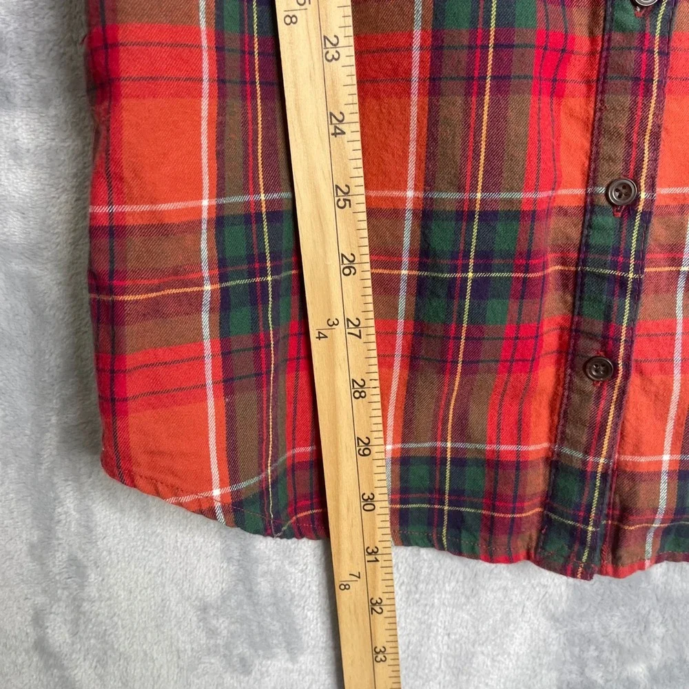 Ralph Lauren Plaid Dress Girls 14 Multi Color Ruffle Preppy Long‎ Sleeve Holiday